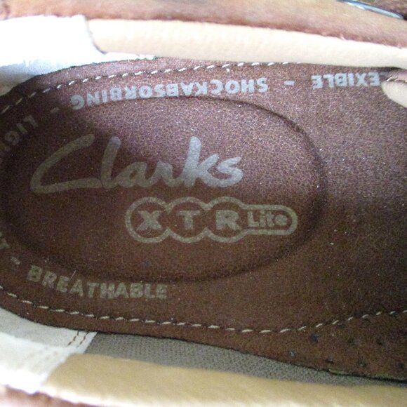 Clarks XTR Lite Mens Tan Nubuck Lace-up Active Casual Loafer NWOB - Size 7M - Picture 7 of 9